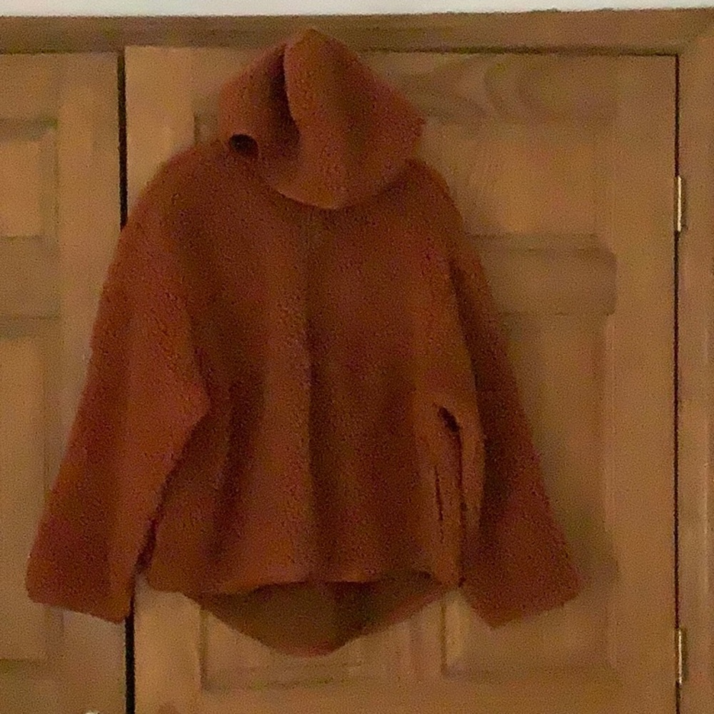 Cos Teddy Hooded Quarter Zip Fleece